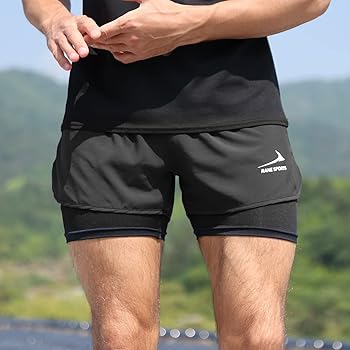 ウォーキング・ランニングウェア TUNERO 2-IN-Shorts BLACK Tunero 2-in-1 Shorts - Black | BOXRAW